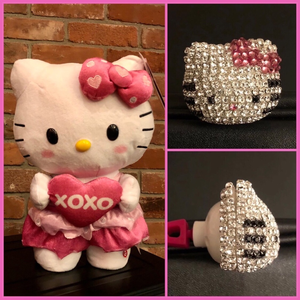Hello Kitty Valentine plush bundle